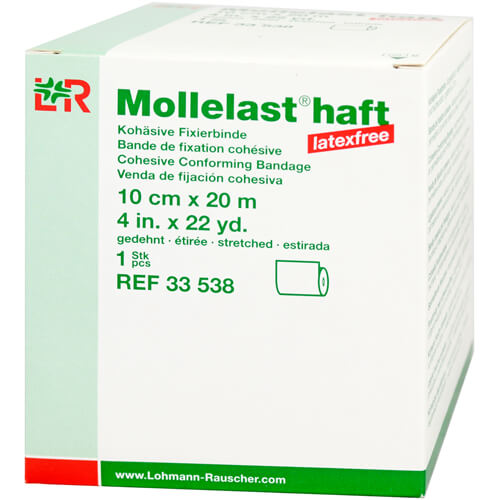 MOLLELAST haft Binden latexfrei 10 cmx20 m weiß MOLLELAST haft Binden latexfrei 10 cmx20 m weiß