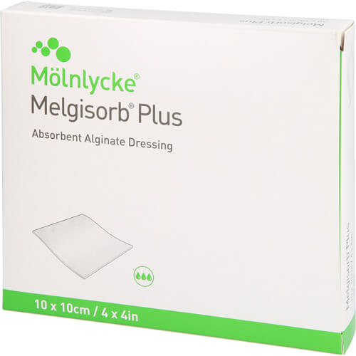MELGISORB Plus Alginat Verband 10x10 cm steril MELGISORB Plus Alginat Verband 10x10 cm steril