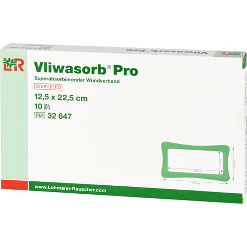 VLIWASORB Pro superabsorb.Komp.steril 12,5x22,5 cm VLIWASORB Pro superabsorb.Komp.steril 12,5x22,5 cm