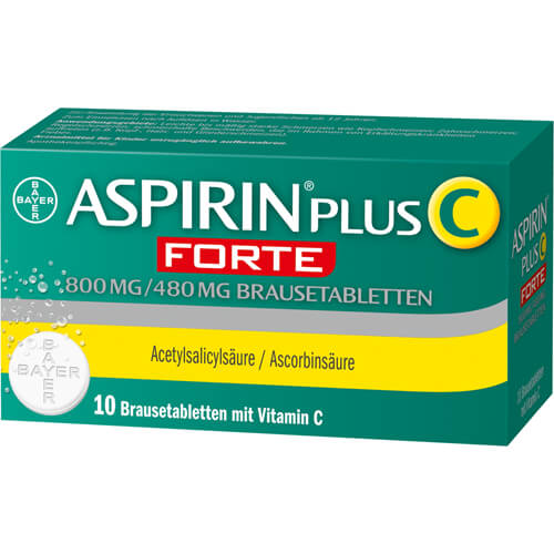ASPIRIN plus C forte 800 mg/480 mg Brausetabletten ASPIRIN plus C forte 800 mg/480 mg Brausetabletten