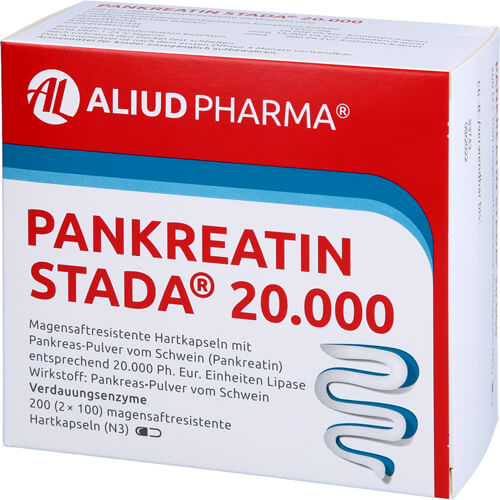 Pankreatin Stada 20.000 bei exokriner Pankreainsuffizienz Pankreatin Stada 20.000 bei exokriner Pankreainsuffizienz