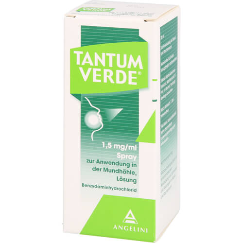 TANTUM VERDE 1,5 mg/ml Spray z.Anwen.i.d.Mundhöhle TANTUM VERDE 1,5 mg/ml Spray z.Anwen.i.d.Mundhöhle