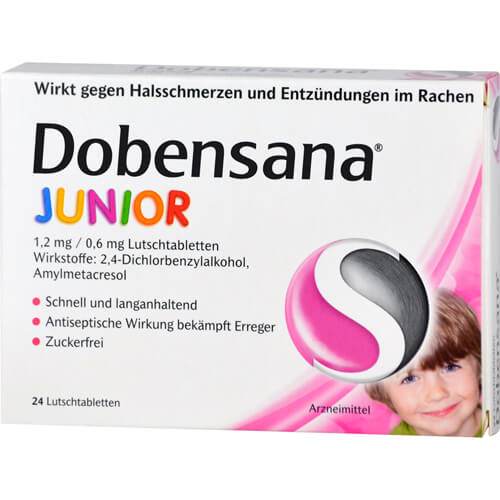 DOBENSANA Junior 1,2mg/0,6mg Lutschtabletten DOBENSANA Junior 1,2mg/0,6mg Lutschtabletten