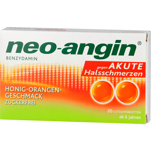 NEO-ANGIN Benzydamin akute Halsschmerz.Honig-Oran. NEO-ANGIN Benzydamin akute Halsschmerz.Honig-Oran.