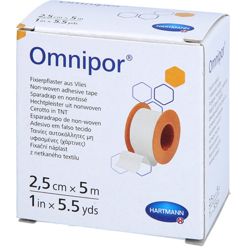 OMNIPOR Fixierpflaster Vlies 2,5 cmx5 m OMNIPOR Fixierpflaster Vlies 2,5 cmx5 m