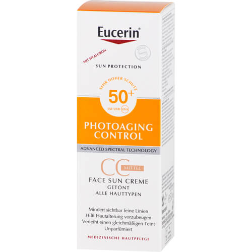 EUCERIN Sun CC Creme getönt mittel LSF 50+ EUCERIN Sun CC Creme getönt mittel LSF 50+