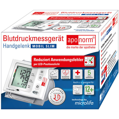 APONORM Blutdruckmessgerät Mobil Slim Handgelenk APONORM Blutdruckmessgerät Mobil Slim Handgelenk