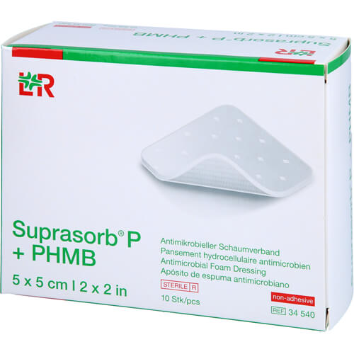 SUPRASORB P+PHMB Schaumverband 5x5 cm SUPRASORB P+PHMB Schaumverband 5x5 cm