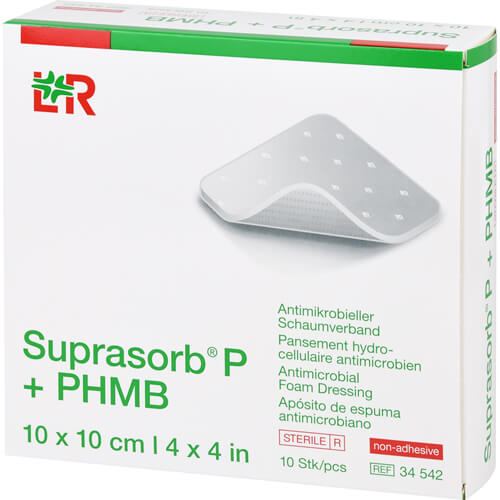 SUPRASORB P+PHMB Schaumverband 10x10 cm SUPRASORB P+PHMB Schaumverband 10x10 cm