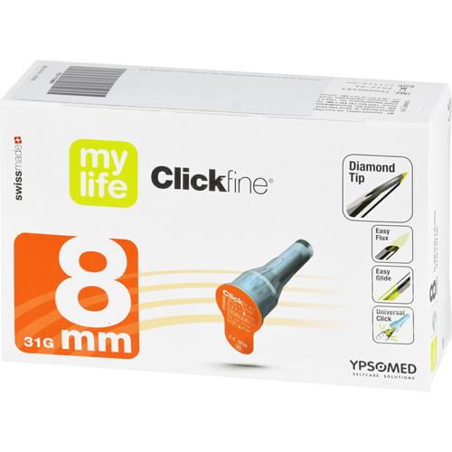 MYLIFE Clickfine Pen-Nadeln 8 mm 31 G MYLIFE Clickfine Pen-Nadeln 8 mm 31 G