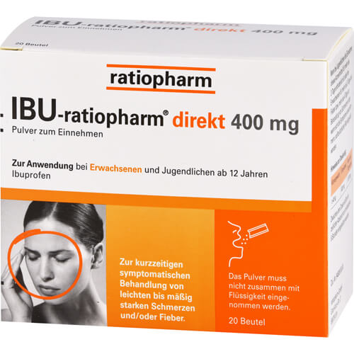 IBU-RATIOPHARM direkt 400 mg Pulver zum Einnehmen IBU-RATIOPHARM direkt 400 mg Pulver zum Einnehmen