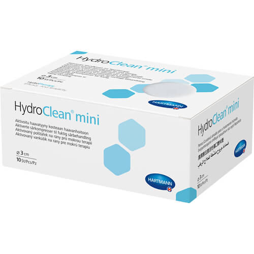 HYDROCLEAN mini Kompressen 3 cm rund steril HYDROCLEAN mini Kompressen 3 cm rund steril