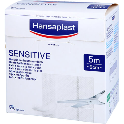 HANSAPLAST Sensitive Pflaster 6 cmx5 m Rolle HANSAPLAST Sensitive Pflaster 6 cmx5 m Rolle