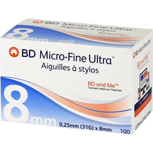 BD MICRO-FINE ULTRA Pen-Nadeln 0,25x8 mm 31 G BD MICRO-FINE ULTRA Pen-Nadeln 0,25x8 mm 31 G
