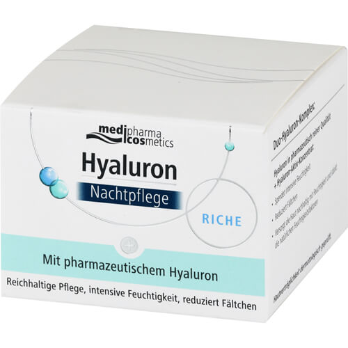 HYALURON NACHTPFLEGE riche Creme im Tiegel HYALURON NACHTPFLEGE riche Creme im Tiegel