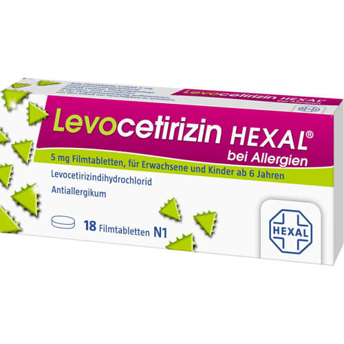 LEVOCETIRIZIN HEXAL bei Allergien 5 mg Filmtabl. LEVOCETIRIZIN HEXAL bei Allergien 5 mg Filmtabl.