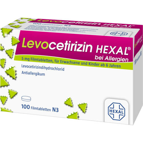 LEVOCETIRIZIN HEXAL bei Allergien 5 mg Filmtabl. LEVOCETIRIZIN HEXAL bei Allergien 5 mg Filmtabl.