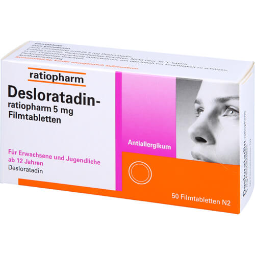 DESLORATADIN-ratiopharm 5 mg Filmtabletten DESLORATADIN-ratiopharm 5 mg Filmtabletten