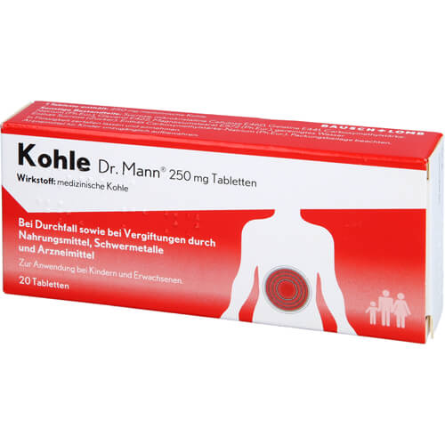 KOHLE Dr.Mann 250 mg Tabletten KOHLE Dr.Mann 250 mg Tabletten