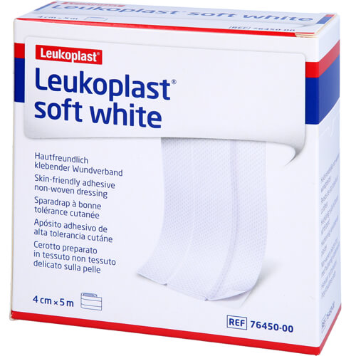 LEUKOPLAST soft white Pflaster 4 cmx5 m Rolle LEUKOPLAST soft white Pflaster 4 cmx5 m Rolle