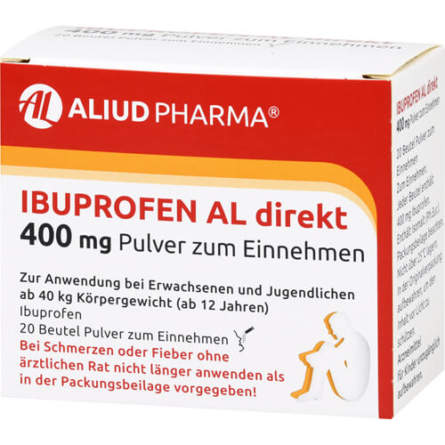 Ibuprofen AL direkt 400 mg Pulver bei Fieber und Schmerzen Ibuprofen AL direkt 400 mg Pulver bei Fieber und Schmerzen