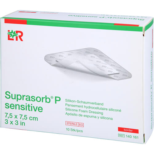 SUPRASORB P sensitive PU-Schaumv.border 7,5x7,5cm SUPRASORB P sensitive PU-Schaumv.border 7,5x7,5cm