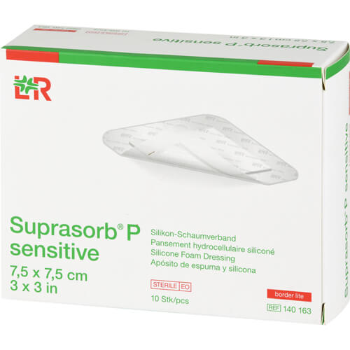 SUPRASORB P sensitive PU-Schaumv.bor.lite 7,5x7,5 SUPRASORB P sensitive PU-Schaumv.bor.lite 7,5x7,5