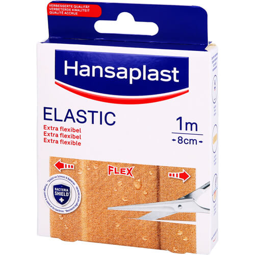HANSAPLAST Elastic Pflaster 8 cmx1 m HANSAPLAST Elastic Pflaster 8 cmx1 m