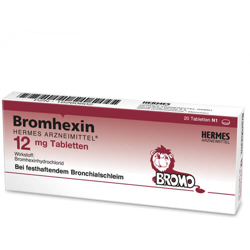 BROMHEXIN Hermes Arzneimittel 12 mg Tabletten BROMHEXIN Hermes Arzneimittel 12 mg Tabletten