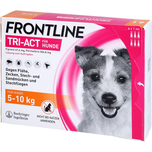 FRONTLINE Tri-Act Lsg.z.Auftropfen f.Hunde 5-10 kg FRONTLINE Tri-Act Lsg.z.Auftropfen f.Hunde 5-10 kg
