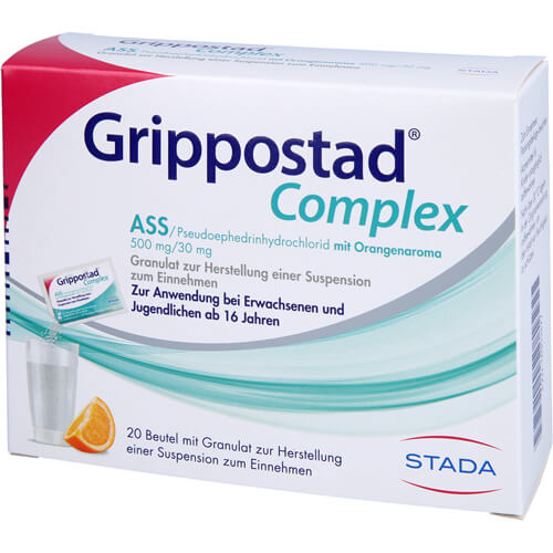 GRIPPOSTAD Complex ASS/Pseudoeph.500/30 mg Orange GRIPPOSTAD Complex ASS/Pseudoeph.500/30 mg Orange