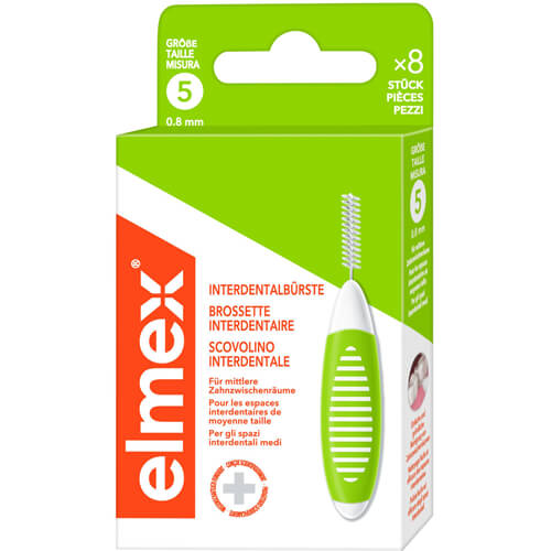 ELMEX Interdentalbürsten ISO Gr.5 0,8 mm grün ELMEX Interdentalbürsten ISO Gr.5 0,8 mm grün