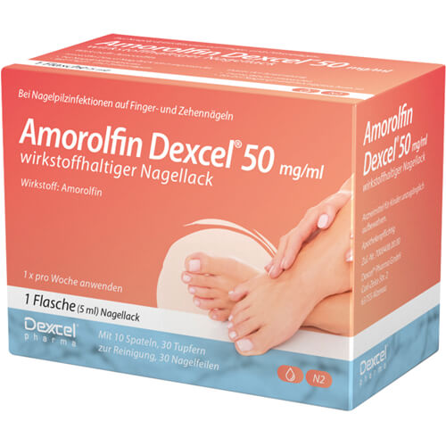 AMOROLFIN Dexcel 50 mg/ml wirkstoffhalt.Nagellack AMOROLFIN Dexcel 50 mg/ml wirkstoffhalt.Nagellack