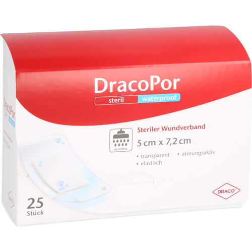 DRACOPOR waterproof Wundverband 5x7,2 cm steril DRACOPOR waterproof Wundverband 5x7,2 cm steril
