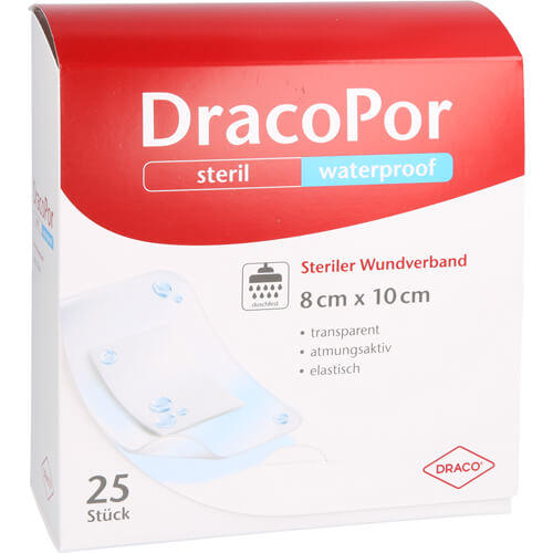 DRACOPOR waterproof Wundverband 8x10 cm steril DRACOPOR waterproof Wundverband 8x10 cm steril