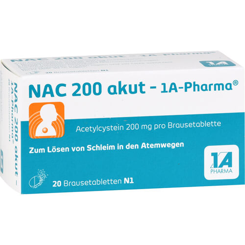 NAC 200 akut-1A Pharma Brausetabletten NAC 200 akut-1A Pharma Brausetabletten