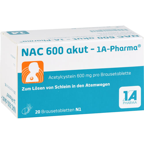 NAC 600 akut-1A Pharma Brausetabletten NAC 600 akut-1A Pharma Brausetabletten