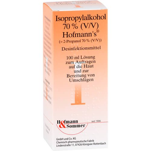 ISOPROPYLALKOHOL 70% V/V Hofmann's ISOPROPYLALKOHOL 70% V/V Hofmann's