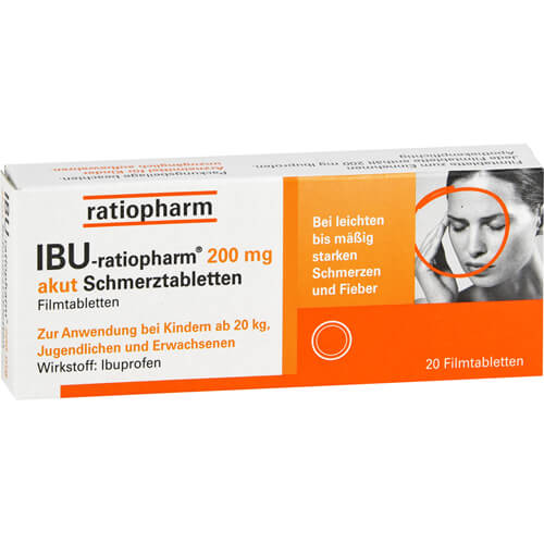 IBU-RATIOPHARM 200 mg akut Schmerztbl.Filmtabl. IBU-RATIOPHARM 200 mg akut Schmerztbl.Filmtabl.
