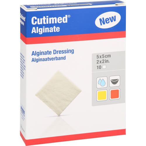 CUTIMED Alginate Alginatkompressen 5x5 cm CUTIMED Alginate Alginatkompressen 5x5 cm