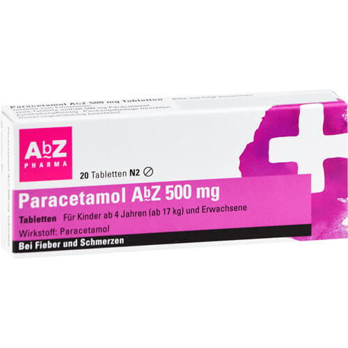 PARACETAMOL AbZ 500 mg Tabletten PARACETAMOL AbZ 500 mg Tabletten