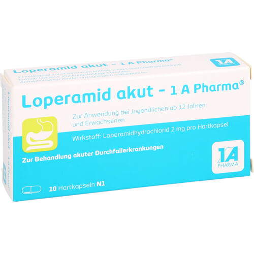 LOPERAMID akut-1A Pharma Hartkapseln LOPERAMID akut-1A Pharma Hartkapseln