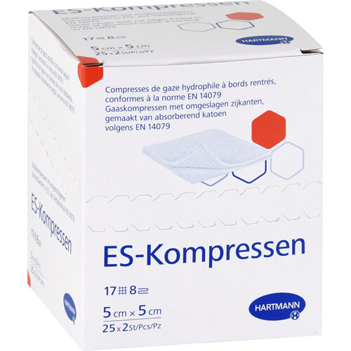 ES-KOMPRESSEN steril 5x5 cm 8fach ES-KOMPRESSEN steril 5x5 cm 8fach