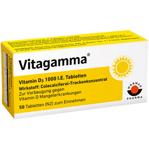 VITAGAMMA Vitamin D3 1.000 I.E. Tabletten VITAGAMMA Vitamin D3 1.000 I.E. Tabletten