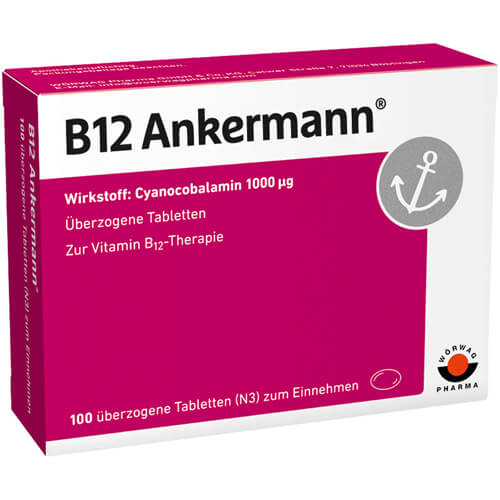 B12 ANKERMANN überzogene Tabletten B12 ANKERMANN überzogene Tabletten
