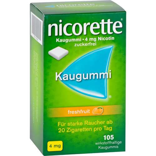 NICORETTE Kaugummi 4 mg freshfruit NICORETTE Kaugummi 4 mg freshfruit