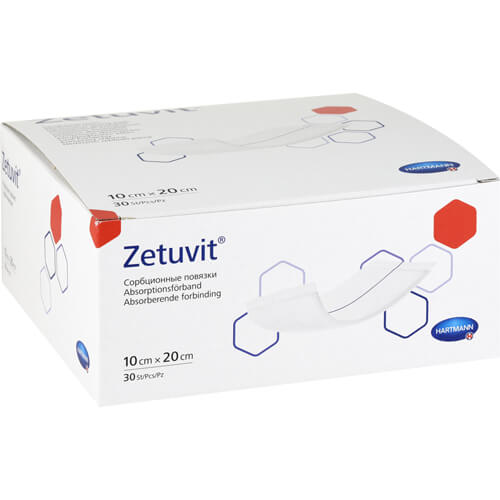 ZETUVIT Saugkompressen unsteril 10x20 cm ZETUVIT Saugkompressen unsteril 10x20 cm