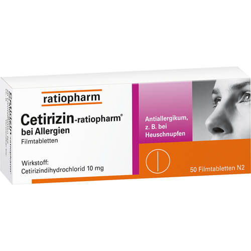 CETIRIZIN-ratiopharm bei Allergien 10 mg Filmtabl. CETIRIZIN-ratiopharm bei Allergien 10 mg Filmtabl.