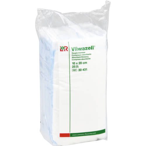 VLIWAZELL Saugkompressen unsteril 10x20 cm VLIWAZELL Saugkompressen unsteril 10x20 cm