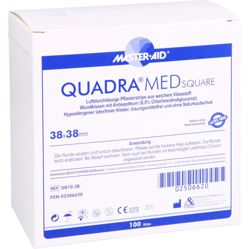 QUADRA MED square 38x38 mm Strips Master Aid QUADRA MED square 38x38 mm Strips Master Aid